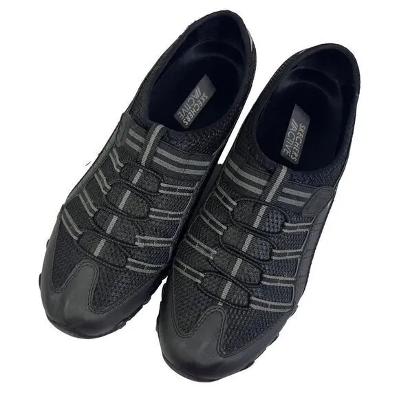 SKECHERS ACTIVE Women's Walking Black‎ Shoes Size 10 Leather / Textile Upper