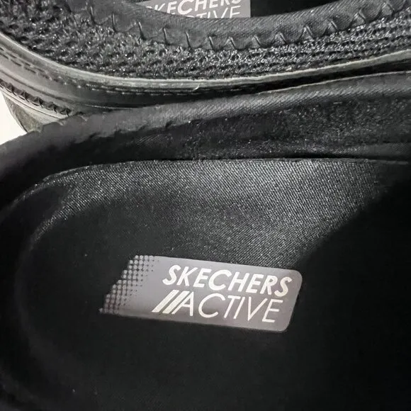 SKECHERS ACTIVE Women's Walking Black‎ Shoes Size 10 Leather / Textile Upper