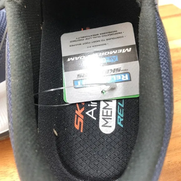 Skechers Equalizer 5.0 Slip On Shoes Mens 11 Navy Blue Mesh Comfort Cushion