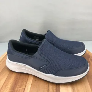 Skechers Equalizer 5.0 Slip On Shoes Mens 11 Navy Blue Mesh Comfort Cushion