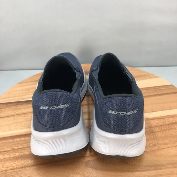 Skechers Equalizer 5.0 Slip On Shoes Mens 11 Navy Blue Mesh Comfort Cushion
