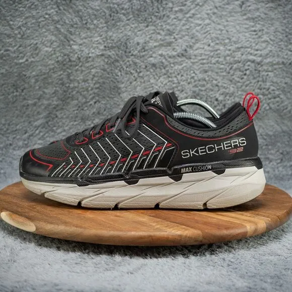 SKECHERS Men's Max Cushioning Premier - Men's 11 Black/Red/White (220070/BKWR)