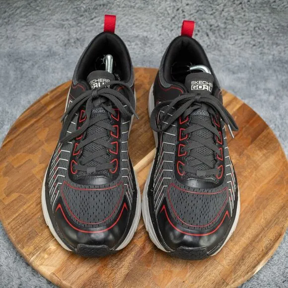 SKECHERS Men's Max Cushioning Premier - Men's 11 Black/Red/White (220070/BKWR)