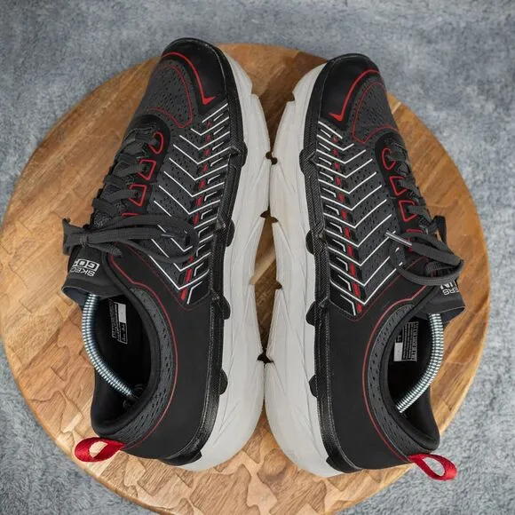 SKECHERS Men's Max Cushioning Premier - Men's 11 Black/Red/White (220070/BKWR)