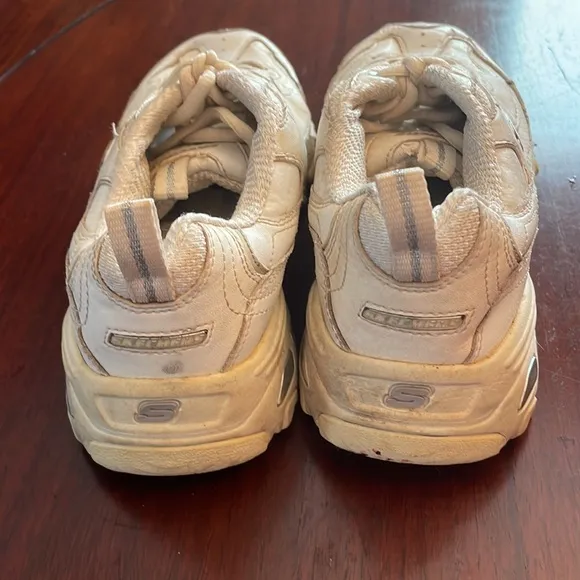 Sketchers D Lites leather white athletic shoes sneakers size 6 1/2 women’s 6.5
