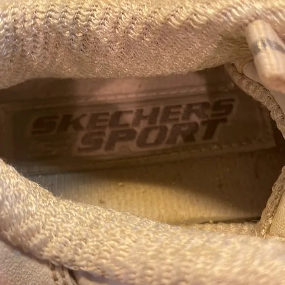 Sketchers D Lites leather white athletic shoes sneakers size 6 1/2 women’s 6.5