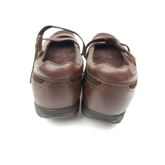 Sketchers Shape Ups Womens Size 9.5 Mary Jane Fitness Walking Shoes Brown 24866
