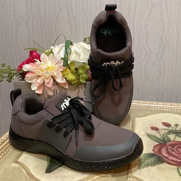 Snibbs Spacecloud Work Shoes Slip &amp; Water Resistant Charcoal Gray Sz 7.5 EUC