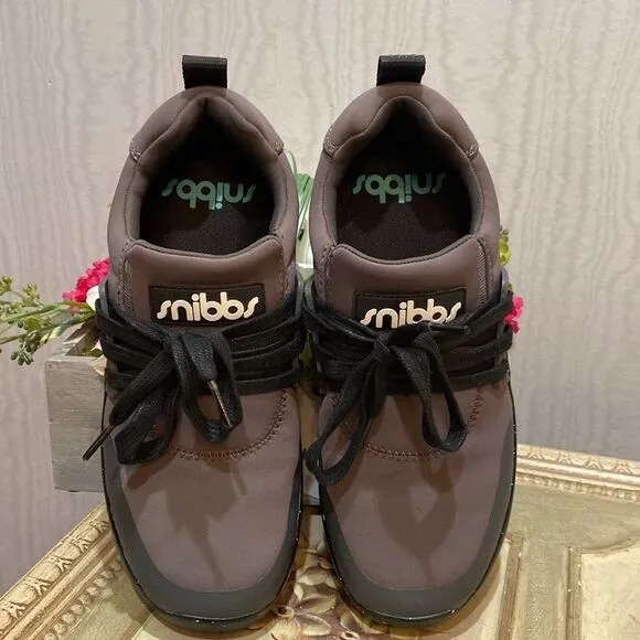 Snibbs Spacecloud Work Shoes Slip &amp; Water Resistant Charcoal Gray Sz 7.5 EUC