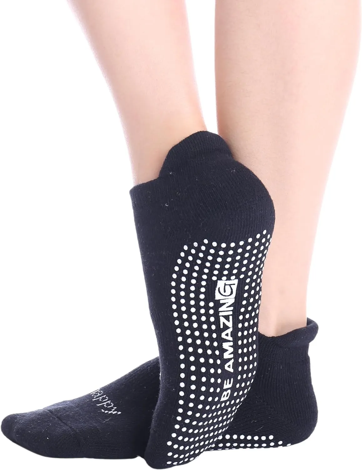 Socks for Women Non-Slip W/ Grips, Ideal for Pilates, Pure Barre, Maternity, Barefoot Workout, Dance