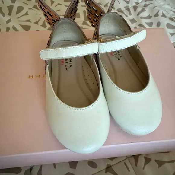 Sophia Webster Evangeline White Rose Gold