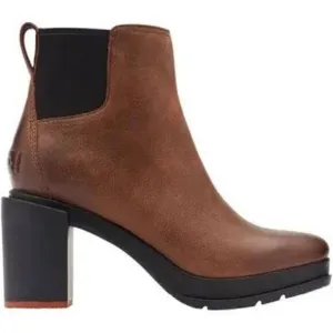 Sorel Blake Block-Heel Chelsea Boots Women’s Waterproof Leather in Burro Size 11