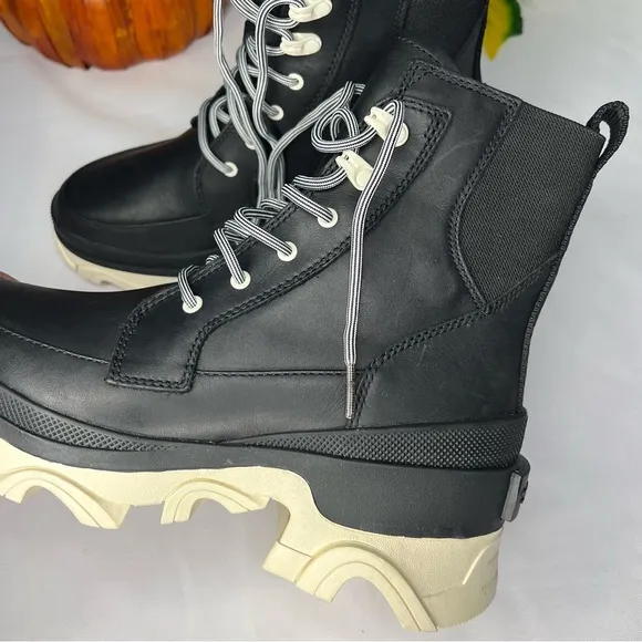 Sorel Brex Leather Lace Up Boots Waterproof Size 7 New