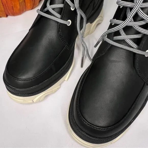 Sorel Brex Leather Lace Up Boots Waterproof Size 7 New