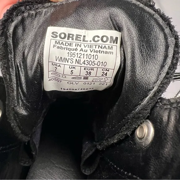 Sorel Brex Leather Lace Up Boots Waterproof Size 7 New