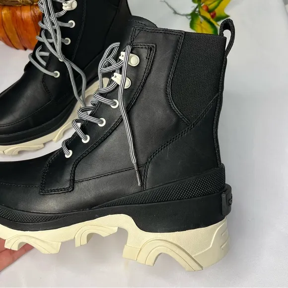 Sorel Brex Leather Lace Up Boots Waterproof Size 7 New