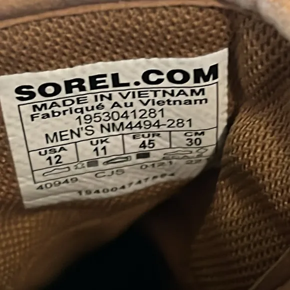 SOREL CARIBO OTM CHUKKA WATERPROOF Boots size 12