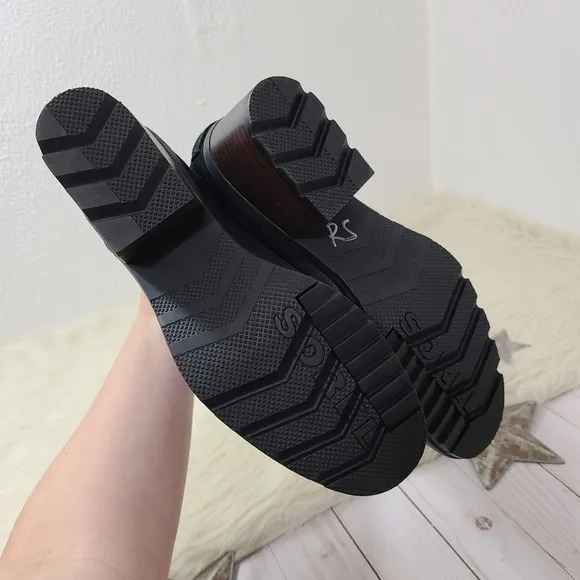 Sorel Cate bootie waterproof black leather ankle boots lug sole size 9.5 NEW NWT