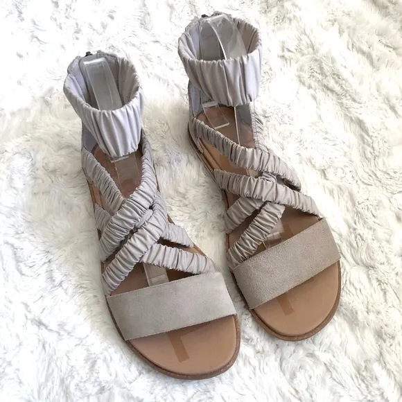 Sorel Ella II Ankle-Strap Taupe Sandals | 7.5