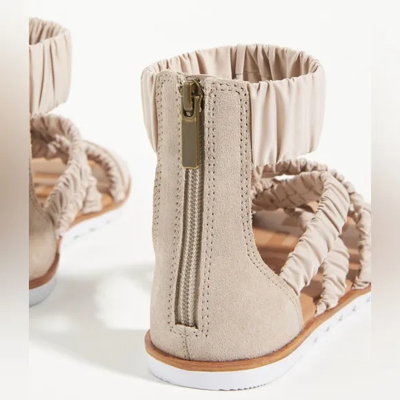 Sorel Ella II Ankle-Strap Taupe Sandals | 7.5