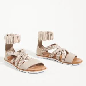 Sorel Ella II Ankle-Strap Taupe Sandals | 7.5