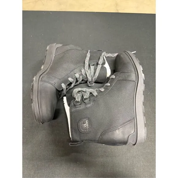 Sorel Evie II NW Lace Black Sea Salt Waterproof Boots 9.5