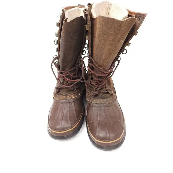 SOREL Felt Heavy Snow Waterproof Men's Boots Sz 10
