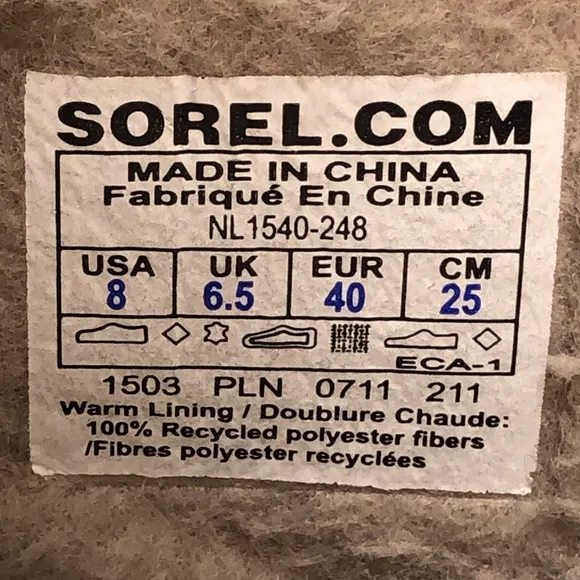 Sorel 'Joan of Arctic' Brown Leather Winter Boots 8