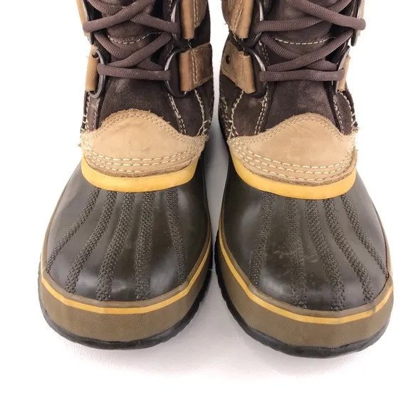 Sorel 'Joan of Arctic' Brown Leather Winter Boots 8