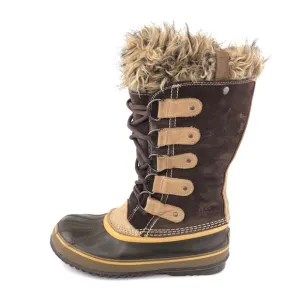 Sorel 'Joan of Arctic' Brown Leather Winter Boots 8