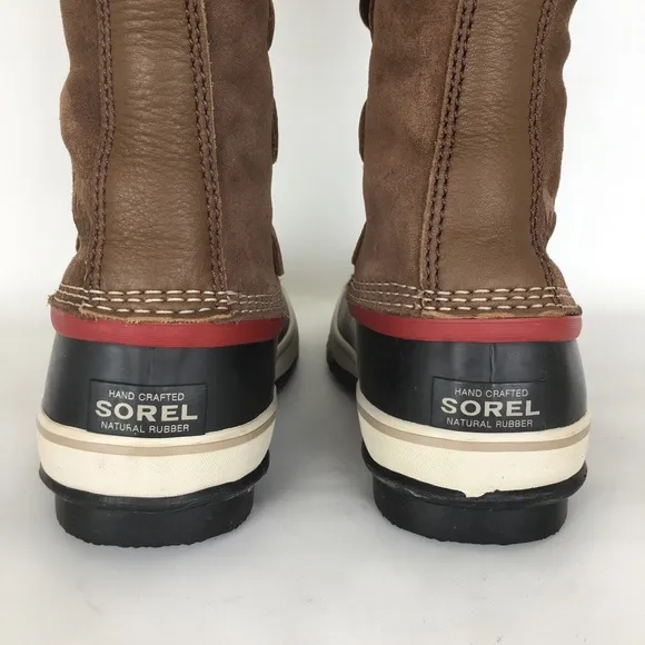 Sorel Joan of Arctic Snow Boots Waterproof Black Leather Women’s Sz 9 Fur Trim