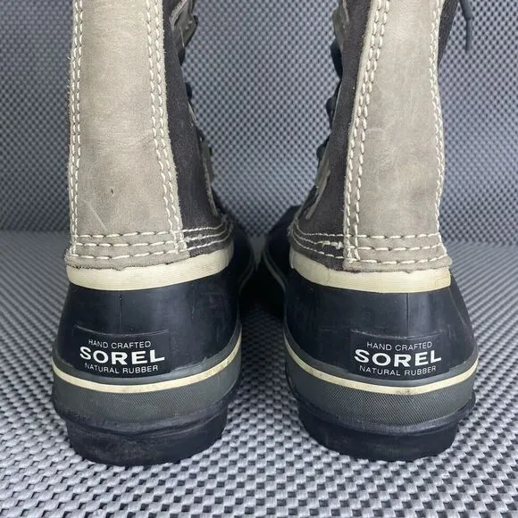 Sorel Joan of Arctic Winter Boots Womens Size 9 Quarry Black Waterproof Outdoors