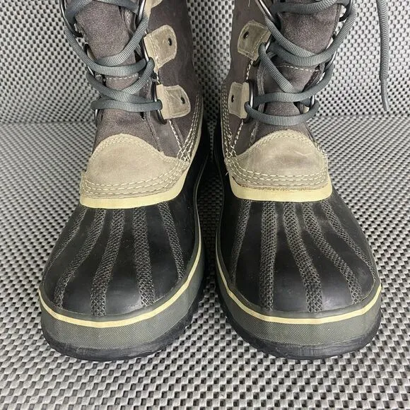 Sorel Joan of Arctic Winter Boots Womens Size 9 Quarry Black Waterproof Outdoors