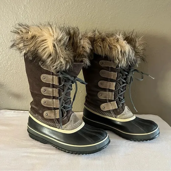 Sorel Joan Of Artic Women’s Boots Size 8 Taupe NL 1540-051