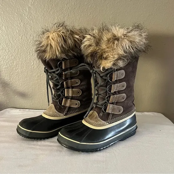 Sorel Joan Of Artic Women’s Boots Size 8 Taupe NL 1540-051