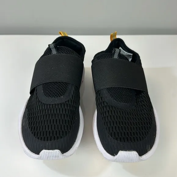 Sorel Kinetic Impact Sneakers Black Strap Mesh Slip On Fabric Shoes Size 9.5