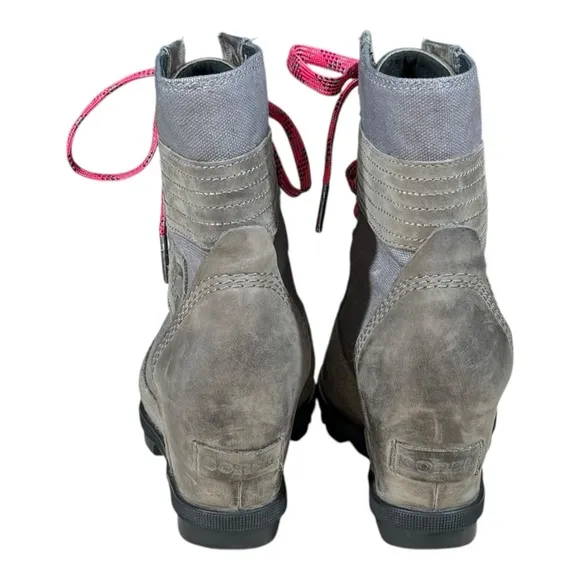 Sorel Lexie Wedge Waterproof Lace Up Boots