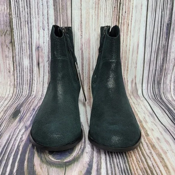 Sorel Lolla ll Metallic Suede Waterproof Zip Booties New Women’s 8