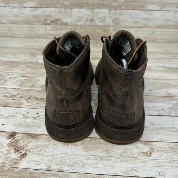Sorel Madson 1767211246 Brown Leather Waterproof Chukka Boots Men's Size 7