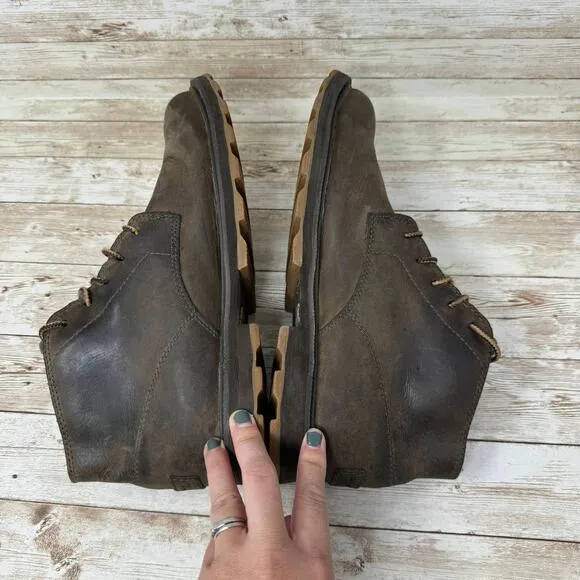 Sorel Madson 1767211246 Brown Leather Waterproof Chukka Boots Men's Size 7