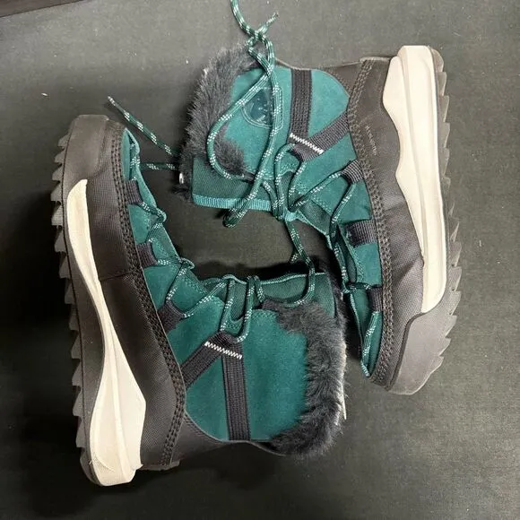 Sorel Ona RMX Glacy Waterproof Boots 7 Midnight Teal Black
