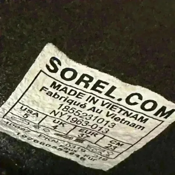 Sorel Waterproof Black Rain Snow Boots Women’s Size 5