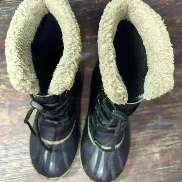 Sorel Waterproof Black Rain Snow Boots Women’s Size 5