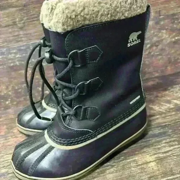 Sorel Waterproof Black Rain Snow Boots Women’s Size 5