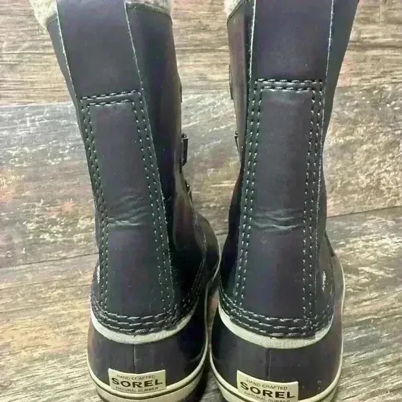 Sorel Waterproof Black Rain Snow Boots Women’s Size 5