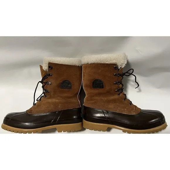Sorel Waterproof Snow Boots Wool Lined  CANADA MADE Men’s Size 8