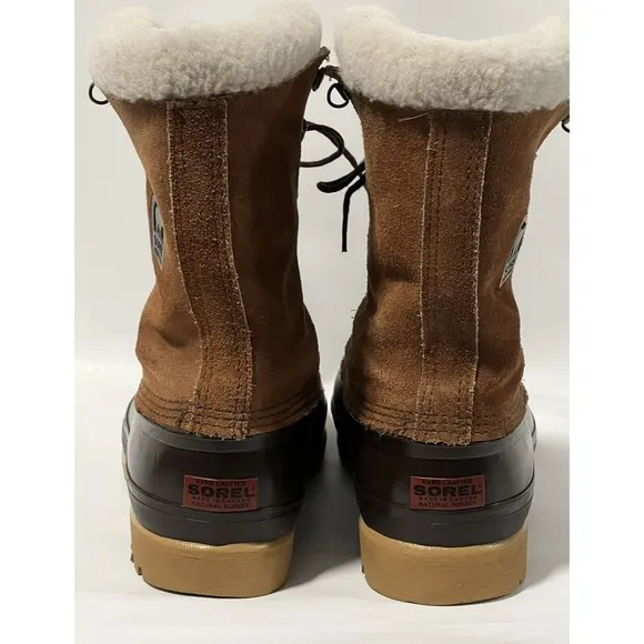 Sorel Waterproof Snow Boots Wool Lined  CANADA MADE Men’s Size 8