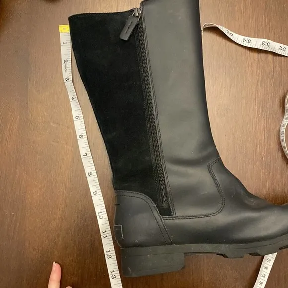 SOREL WATERPROOF SUEDE RAIN RIDER LONG BOOTS 7