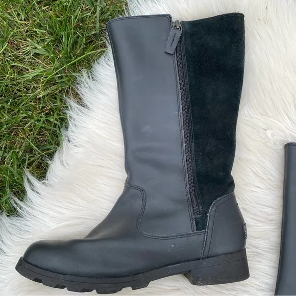 SOREL WATERPROOF SUEDE RAIN RIDER LONG BOOTS 7