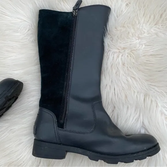 SOREL WATERPROOF SUEDE RAIN RIDER LONG BOOTS 7